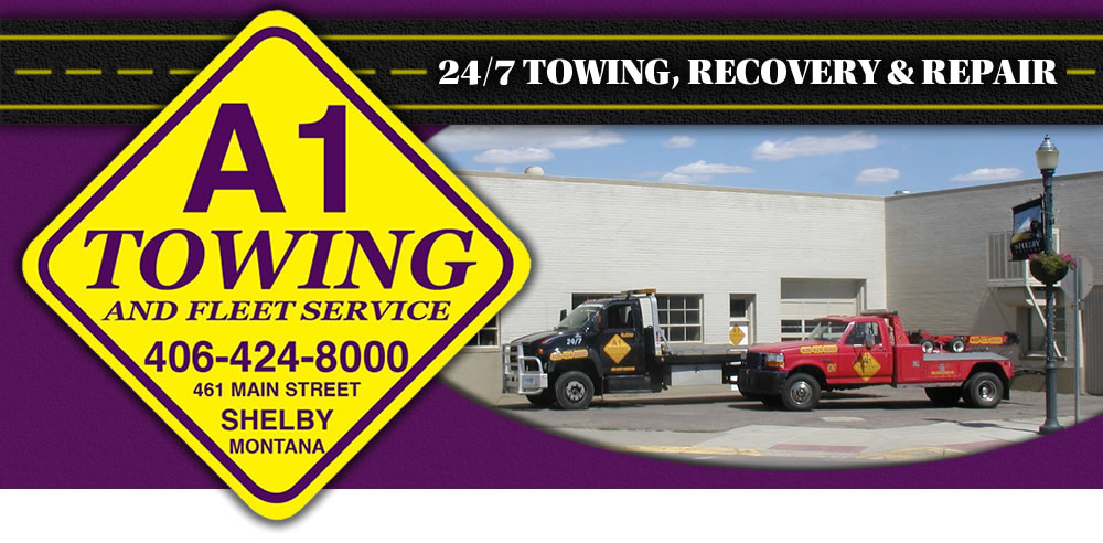A1 Towing and Fleet Service is located on Main Street in Shelby MT.